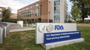 FILE - The U.S. Food and Drug Administration campus in Silver Spring, Md., is photographed on Oct. 14, 2015. On Tuesday, Oct. 3, 2023, U.S. regulators authorized another option for fall COVID-19 vaccination - updated shots made by Novavax. (AP Photo/Andrew Harnik, File)