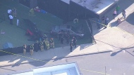 Police are investigating a collision at a daycare at the corner of Rutherford Road and Melville Avenue in Vaughan. 