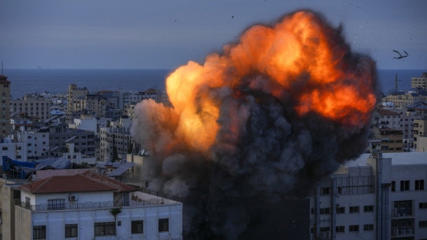Israeli airstrike in Gaza City Oct. 8, 2023