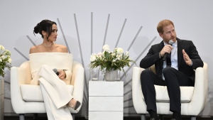 Meghan, Duchess of Sussex, Britain's Prince Harry