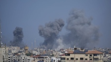 Israeli airstrike in Gaza City Oct. 12