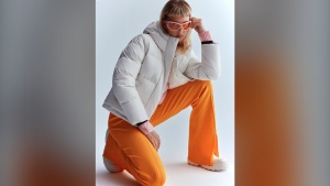 A model wears an outfit by Quebec-based outerwear company Quartz Co. in a handout photo. Some Canadian fashion companies are pushing back against a market that expects loads of cheap clothes, saying keeping operations small and local is the key to sustainability. THE CANADIAN PRESS/HO-Quartz Co.