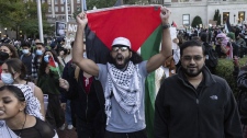 Palestinian supporters at Columbia University