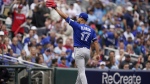 Five members of the Toronto Blue Jays have been named finalists for American League Gold Glove Awards. Pitcher Jose Berrios, catcher Alejandro Kirk, third baseman Matt Chapman, left-fielder Daulton Varsho and centre-fielder Kevin Kiermaier were among the three finalists at each of their respective positions. Berrios gestures as he walks to the dugout during a pitching change in the fourth inning of Game 2 of an AL wild-card baseball playoff series against the Minnesota Twins Wednesday, Oct. 4, 2023, in Minneapolis.THE CANADIAN PRESS/AP-Abbie Parr