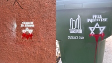 Antisemitic graffiti