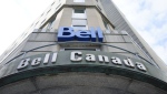 BCE Inc. wants the national broadcasting regulator to create a news fund that would provide financial assistance to broadcasters and require foreign streamers to contribute to the subsidy through Canadian content spending. Bell Canada signage is pictured in Ottawa on Wednesday Sept. 7, 2022. THE CANADIAN PRESS/Sean Kilpatrick