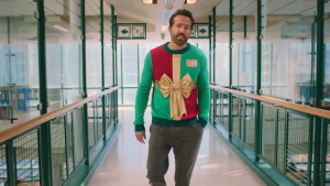 Ryan Reynolds ugly holiday sweater campaign video to raise money for SickKids. 