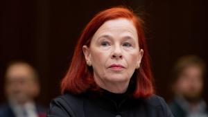 Catherine Tait, President and CEO of the Canadian Broadcasting Corporation (CBC) waits to appear before the Standing Committee on Canadian Heritage in Ottawa, on Thursday, Nov. 2, 2023. THE CANADIAN PRESS/Spencer Colby
