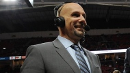 ESPN analyst Dan Shulman awaits the start of the Maryland and Indiana NCAA college basketball game in College Park, Md., on January 10, 2017. Toronto Blue Jays play-by-play commentator Dan Shulman has been named a nominee for the prestigious Ford C. Frick Award. THE CANADIAN PRESS/AP, Gail Burton