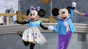 Minnie and Mickey Mouse at Magic Kingdom