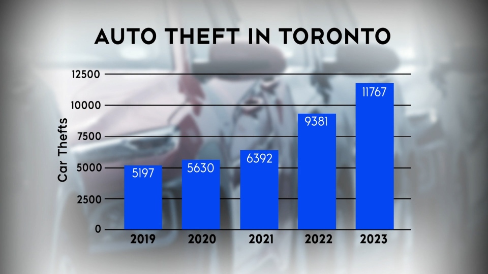 car theft statistics toronto