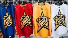 new collection of NHL all-star jerseys