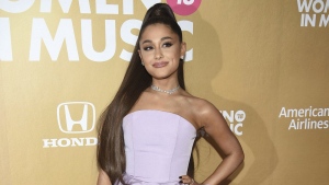 FILE - Ariana Grande attends the 13th annual Billboard Women in Music event on Dec. 6, 2018, in New York. On Wednesday, Dec. 27, 2023, Grande announced that she will release a new album in 2024, her seventh studio album and first since 2020's "Positions." (Photo by Evan Agostini/Invision/AP, File)
