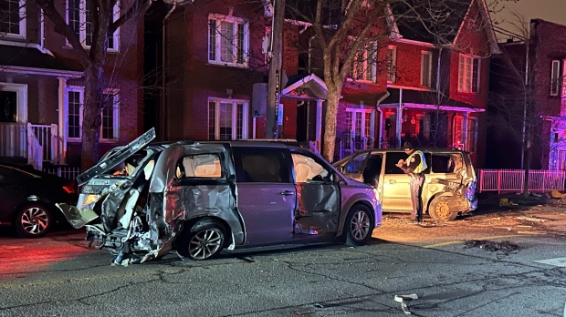 Video shows west-end Toronto hit-and-run that left two paramedics injured
