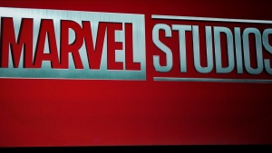FILE - A Marvel Studios logo is shown during the Walt Disney Studios presentation at CinemaCon 2023, the official convention of the National Association of Theatre Owners (NATO) at Caesars Palace, Wednesday, April 26, 2023, in Las Vegas. A crewmember who was working on the Marvel Studios series â€œWonder Manâ€ has died following an accident on set. The trade publication Deadline reports that the man was a rigger who fell from the rafters Tuesday morning, Feb. 6, 2024, at CBS Radford Studios in Studio City, Calif. (AP Photo/Chris Pizzello, File)