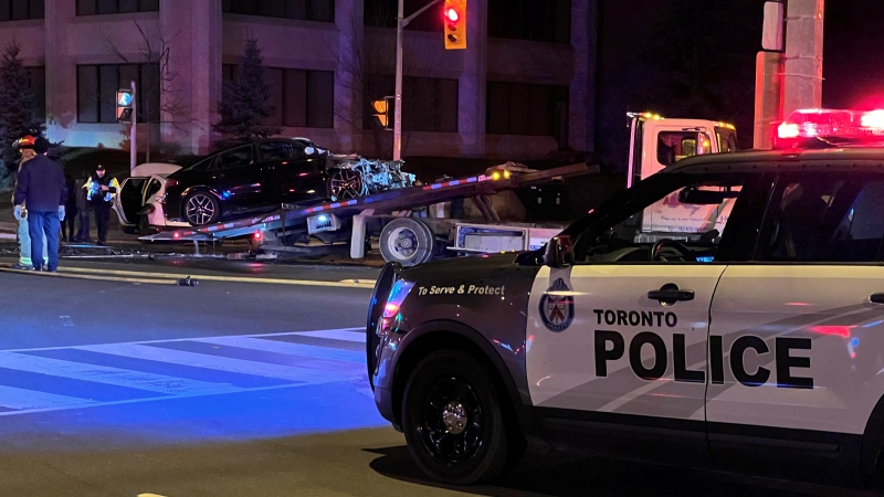 Three people taken to hospital following two-vehicle collision in Scarborough