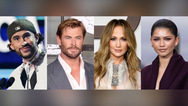 Jennifer Lopez, Bad Bunny, Chris Hemsworth and Zendaya to chair 2024