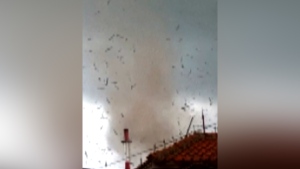 WATCH: Large tornado in Indonesia 