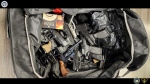 Some of the weapons seized as part of a multi-jurisdictional investigation involving Ontario Provincial Police and U.S. Homeland Security are shown. According to police, 274 illegal firearms were seized as part of the investigation, including 168 in the U.S. and 106 in Ontario. It is believed to be the largest gun seizure in Ontario history.
