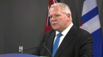 Ontario Premier Doug Ford faces questions about his attacks against Ontario Liberal Leader Bonnie Crombie.