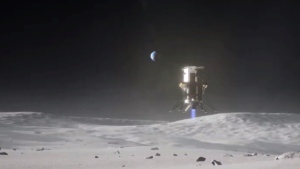 Odysseus successfully lands on moon