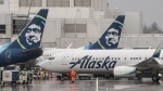 An Alaska Airlines Boeing 737-900ER aircraft on the tarmac at Seattle-Tacoma International Airport (SEA) in Seattle, Washington, US, on Monday, Jan. 22, 2024. (David Ryder/Bloomberg/Getty Images via CNN Newsource)