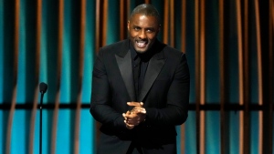 Idris Elba speaks during the 30th annual Screen Actors Guild Awards on Saturday, Feb. 24, 2024, at the Shrine Auditorium in Los Angeles. (AP Photo/Chris Pizzello)