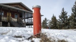 A water well head is pictured at home owner Henk de Haan's property near Okotoks, Alta., on Thursday, Feb. 22, 2024. THE CANADIAN PRESS/Jeff McIntosh