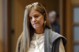 Defendant Michelle Troconis appears during her trial at Connecticut Superior Court in Stamford, Conn., Friday, Feb. 23, 2024. Troconis is on trial for charges related to the disappearance and death of New Canaan resident Jennifer Dulos. (Ned Gerard/Hearst Connecticut Media via AP, Pool)