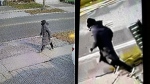 Previously released photos of a suspect who allegedly shot a woman in the face with a pellet gun in Scarborough on Wednesday, Feb. 28, 2024. (Toronto Police Service)