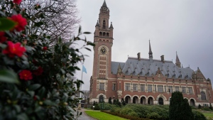 A view of the peace Palace housing the International Court of Justice, the UN's top court, in The Hague, Netherlands, Friday, Feb. 2, 2024. (AP Photo/Peter Dejong)