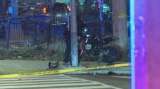 motorcycle crash Markham Rd and Cougar Ct