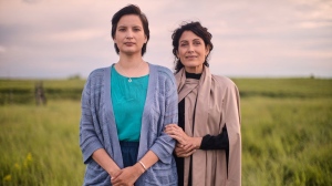 Actors Darla Contois (left) and Lisa Edelstein from the Crave and APTN series 'Little Bird' are shown in a handout photo.  THE CANADIAN PRESS/HO-APTN, CRAVE, *MANDATORY CREDIT*