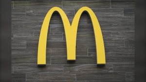 A McDonald's golden arches is shown at restaurant in Havertown, Pa., Tuesday, April 26, 2022.  (AP Photo/Matt Rourke, File)
