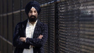 Gobindbir Singh from Khalsa Aid Ottawa poses for a photo, Thursday, March 14, 2024 in Ottawa. THE CANADIAN PRESS/Adrian Wyld