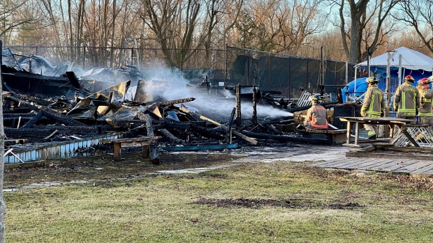 Wards Island Association Clubhouse fire