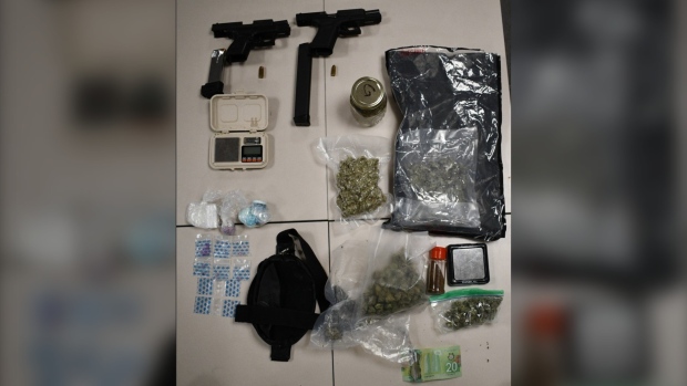 Guns, drugs seized March 17 traffic stop