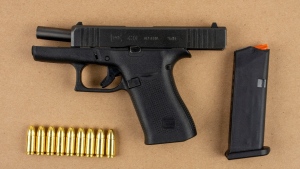 A photo of a Glock 9mm handgun seized during Project Uber. (PRP photo)
