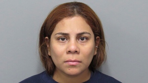 FILE - This booking photo provided by the Cuyahoga County, Ohio, Sheriff's Department shows Kristel Candelario, of Cleveland, Ohio. The Ohio mother whose 16-month-old daughter died after being left home alone in a playpen for 10 days last summer while she went on vacation was sentenced Monday, March 18, 2024, to life in prison with no chance of parole. (Cuyahoga County Sheriff's Department via AP, File)
