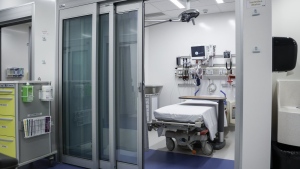 An isolation room in the emergency department is pictured in, Calgary, Alta., Tuesday, Aug. 22, 2023. Canada ranked last in access to primary care in a survey of 10 high-income countries released by the Canadian Institute for Health Information on Thursday. THE CANADIAN PRESS/Jeff McIntosh