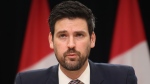 Minister of Housing, Infrastructure and Communities Sean Fraser speaks at a news conference in Ottawa on Tuesday, Feb. 13, 2024. THE CANADIAN PRESS/ Patrick Doyle 
