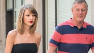Taylor Swift and her father Scott as seen in New York New York July 11, 2014. (Mediapunch/Shutterstock/File via CNN Newsource)