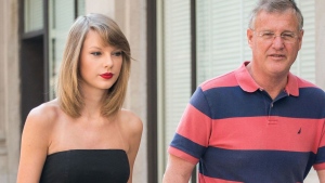 Taylor Swift and her father Scott as seen in New York New York July 11, 2014. (Mediapunch/Shutterstock/File via CNN Newsource)