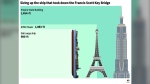 The chart above illustrates the size of the Dali cargo ship and notable landmarks. (AP Digital Embed)