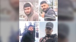 Ramanpreet Massih, 23, top left, Akashdeep Singh, 28, top right, as well as two other unidentified males are sought in connect with a March 27 road rage incident in Brampton. (PRP photos)

