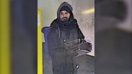 Police are searching for a suspect who allegedly kicked a woman, and repeatedly hit her in the head near Don Mills Station on Saturday. (Toronto Police Service)