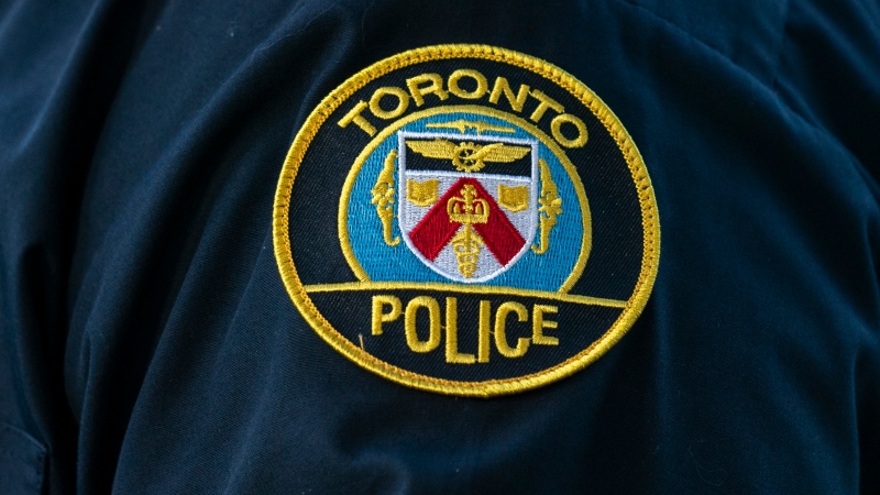 FILE - A Toronto Police Service logo patch is shown in Toronto, on Tuesday, Sept. 5, 2023. THE CANADIAN PRESS/Spencer Colby 