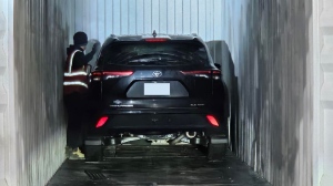 One of nearly 600 stolen vehicles recovered in Montreal as part of an multi-jurisdictional investigation is shown. (Ontario Provincial Police)