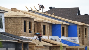 FILE - New homes are built in Ottawa on Monday, Aug. 14, 2023.THE CANADIAN PRESS/Sean Kilpatrick