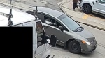 A suspect wanted in connection with an April 4, 2024 shooting in Hamilton is pictured in this still image made from video released by police (Handout /Hamilton police) 